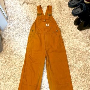 Carhartt tan canvas overalls